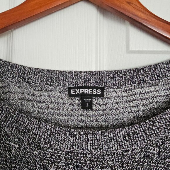Express sweater, dolman open-knit, Grey - Picture 3 of 4